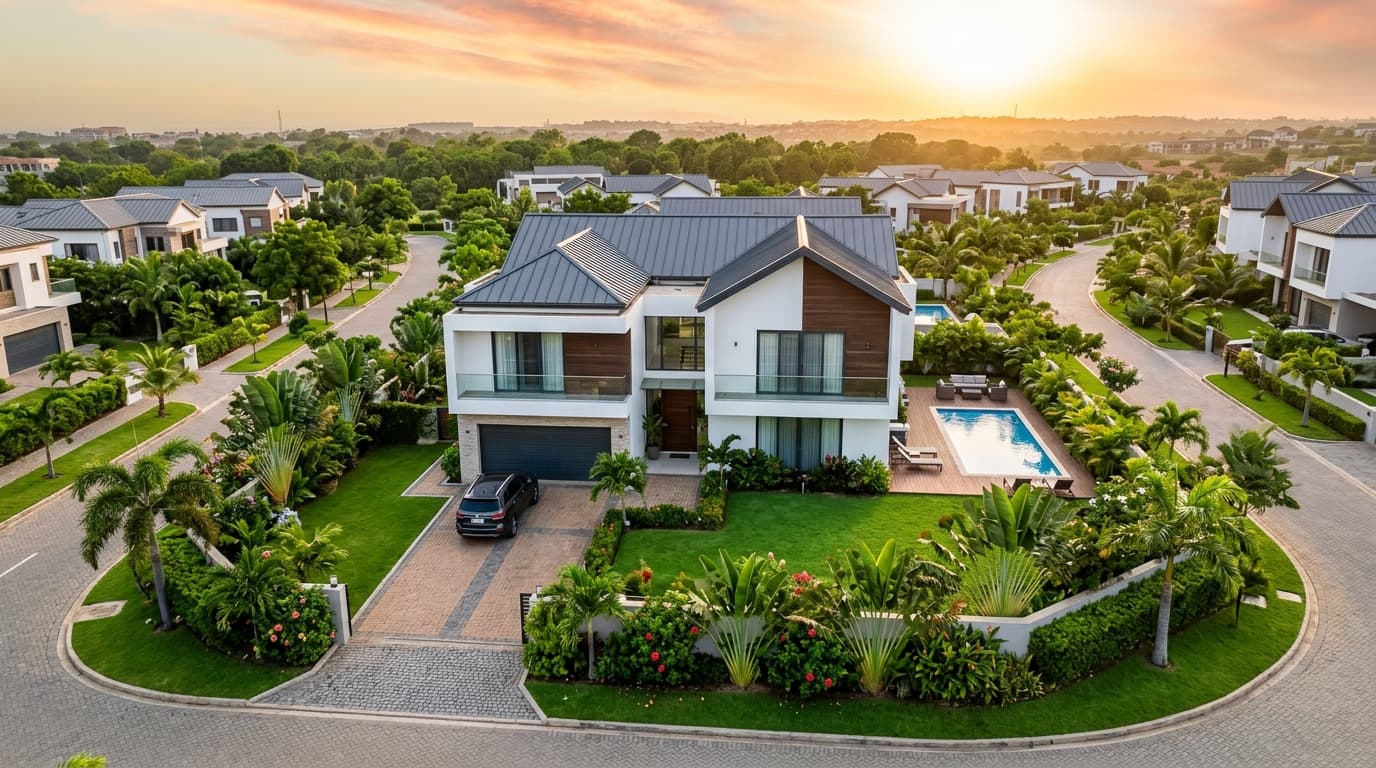 A finished home built by Justice Realty